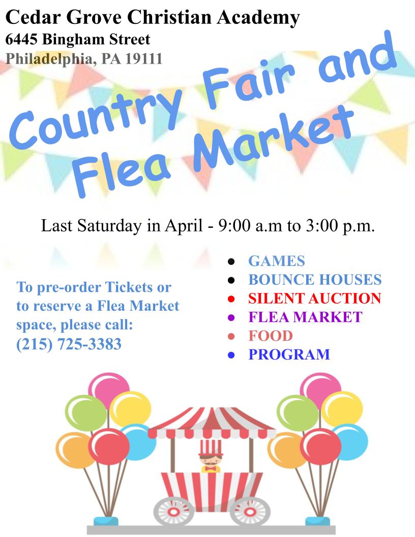 Country Fair - Cedar Grove Christian Academy